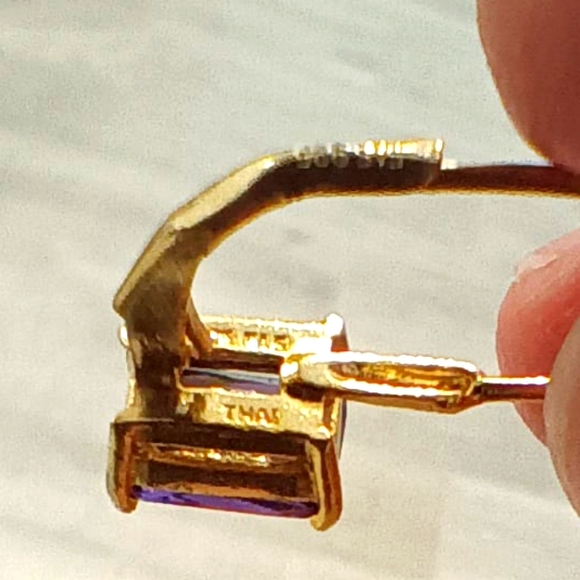 Vintage Amethyst Earrings - Picture 11 of 14